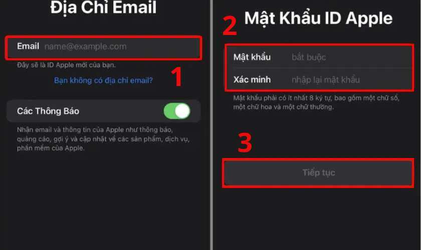 Cách tạo ID Apple mới nhất trên điện thoại 3 Làm theo các bước hướng dẫn để xác minh