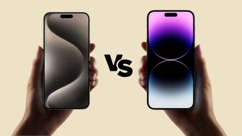 Kích thước màn hình của iPhone 15 Pro Max và iPhone 14 Pro Max gần như giống nhau tuyệt đối