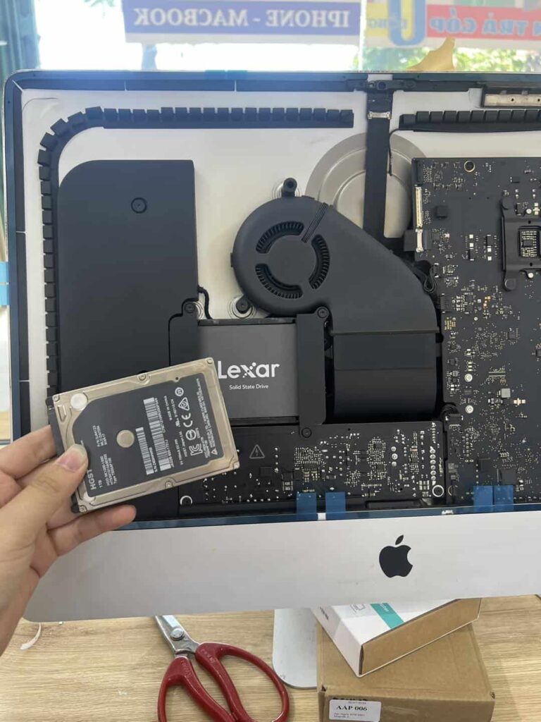 nâng cấp ổ cứng cho imac
